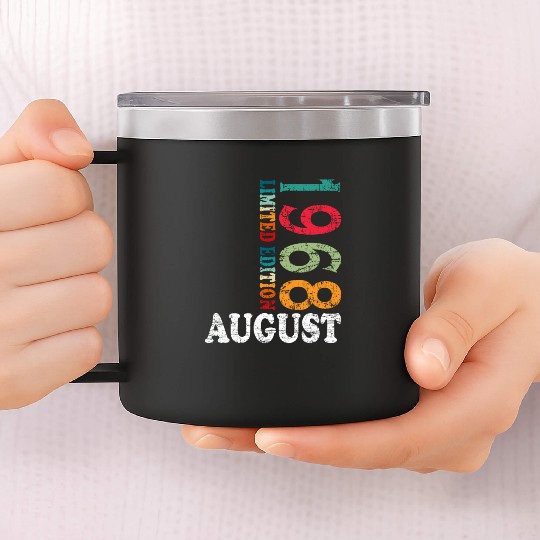 august 1968 Anniversary august 1968 august 14oz Stainless Steel Tumblers