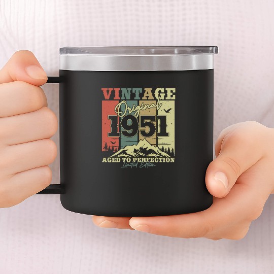 Vintage 72/73 Year Anniversary Original 14oz Stainless Steel Tumblers