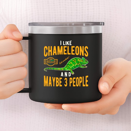 Chameleon Lizard 14oz Stainless Steel Tumblers