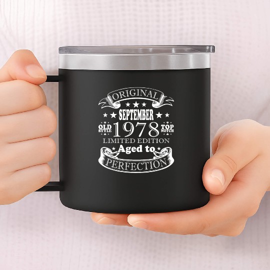september 1978 Anniversary september 1978 septembe 14oz Stainless Steel Tumblers