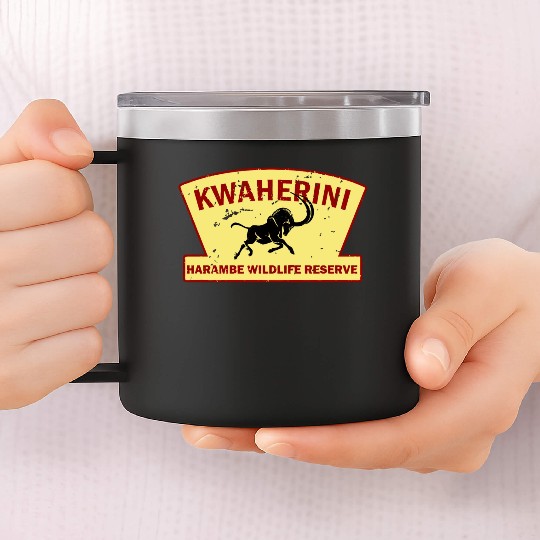 Kwaherini Harambe Wildlife Reserve 14oz Stainless Steel Tumblers