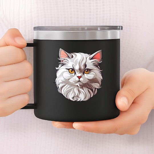 Persian Cat 14oz Stainless Steel Tumblers