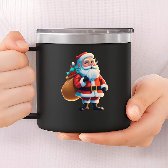 Santa Claus is coming 14oz Stainless Steel Tumblers