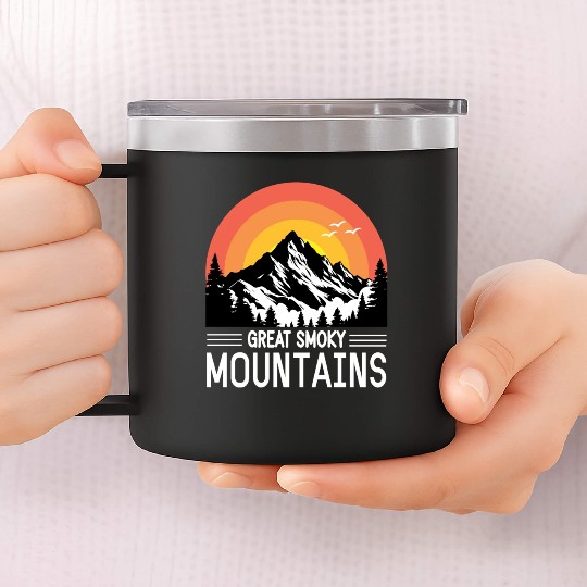 Great Smoky mountain 14oz Stainless Steel Tumblers