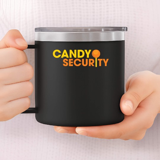 Candy Security Mom Dad Matching Birthday Costume 14oz Stainless Steel Tumblers