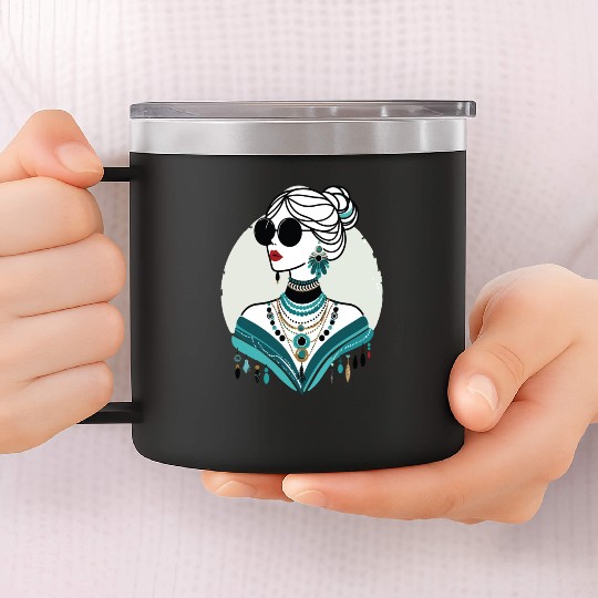 Fashion Icon Iris 14oz Stainless Steel Tumblers