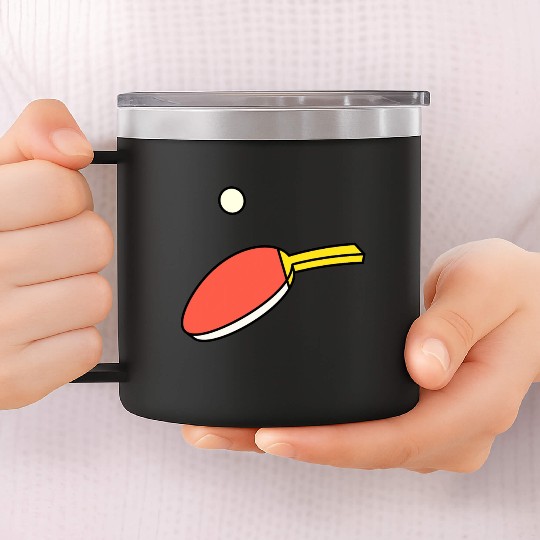 Ping Pong - Paddle & Ball 14oz Stainless Steel Tumblers