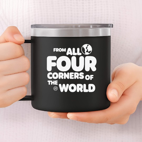 Lando Norris Merch Worldwide Globe 14oz Stainless Steel Tumblers