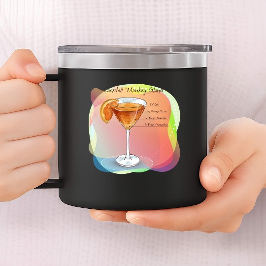 Cocktail Monkey Gland Recipe Gin Orange Juice 14oz Stainless Steel Tumblers