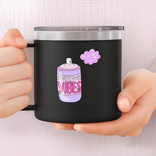 stay positive,stay cool 14oz Stainless Steel Tumblers