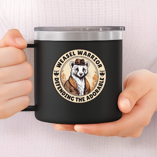 Weasel Warrior 14oz Stainless Steel Tumblers