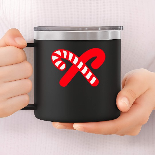 Candy Canes Icon 14oz Stainless Steel Tumblers