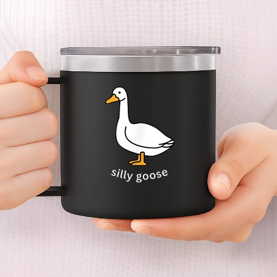Silly Goose Cute Trendy Clothing 14oz Stainless Steel Tumblers