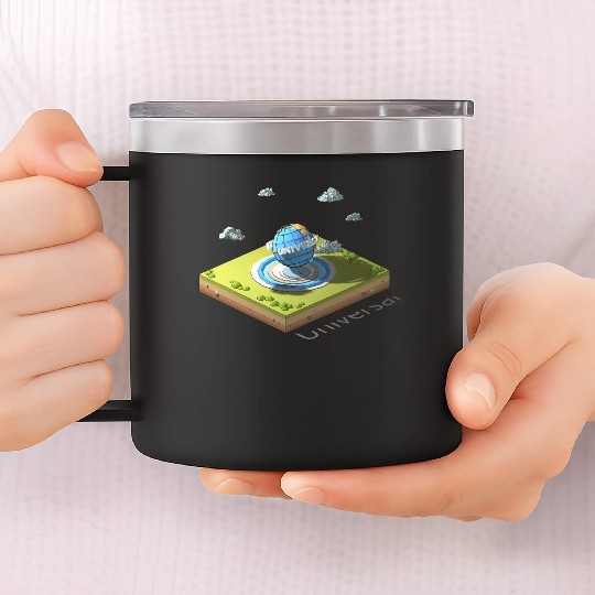 Geometric low poly Universal Studios 14oz Stainless Steel Tumblers