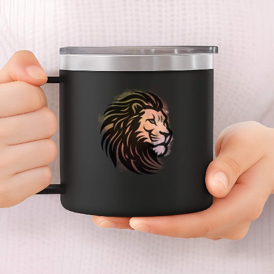 Lion Head 14oz Stainless Steel Tumblers