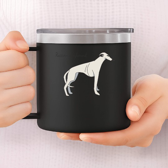 Russian greyhound 14oz Stainless Steel Tumblers