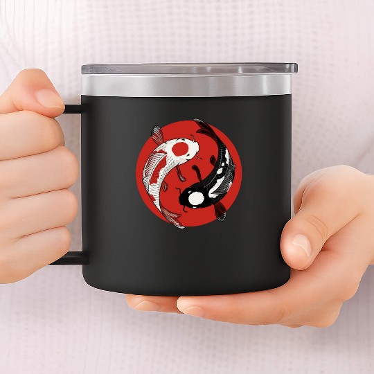 Koi Fish 14oz Stainless Steel Tumblers