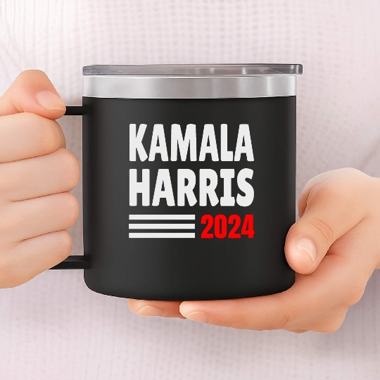 Kamala Harris 2024 for President 14oz Stainless Steel Tumblers