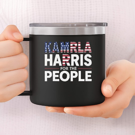 Kamala Harris for the People 14oz Stainless Steel Tumblers