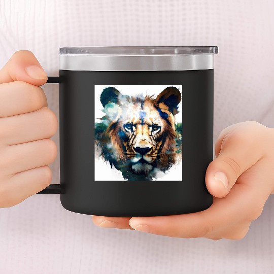 Lion 14oz Stainless Steel Tumblers
