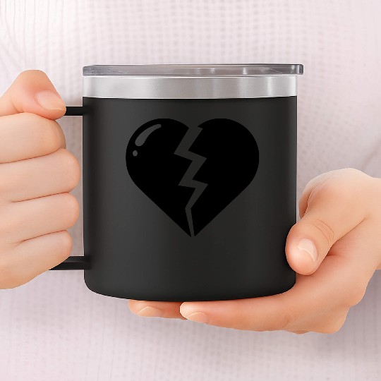 Heart broken hearts vector path16 14oz Stainless Steel Tumblers