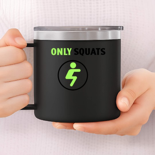 Only Squats Icon 14oz Stainless Steel Tumblers