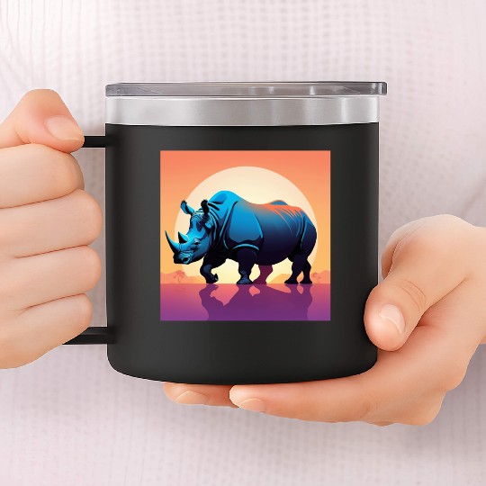 Rhinoceros - 01 14oz Stainless Steel Tumblers
