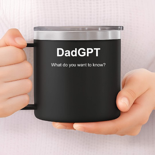 DadGPT - AI Dad knows everything 14oz Stainless Steel Tumblers
