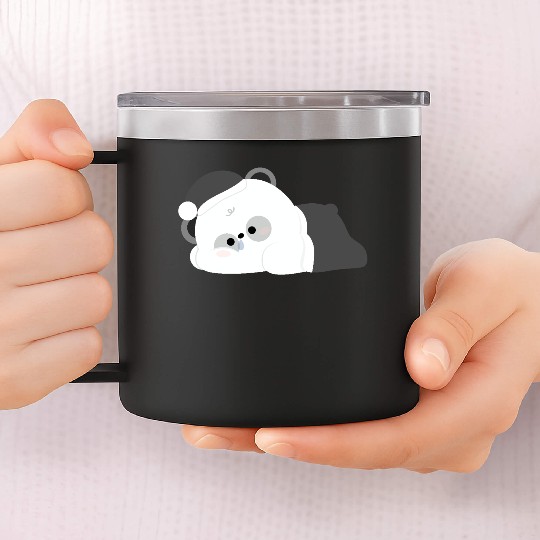 Tired Panda 14oz Stainless Steel Tumblers