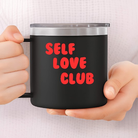 Self Love Club on Women's 14oz Stainless Steel Tumblers