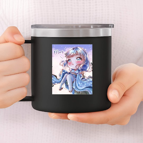 Legendary Chibi Mary Active 14oz Stainless Steel Tumblers