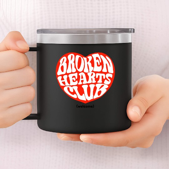 Broken Hearts Club 14oz Stainless Steel Tumblers