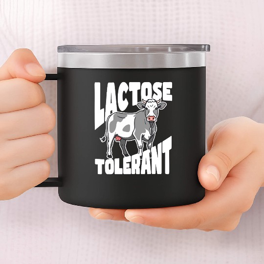 Lactose Tolerant – Built Different 14oz Stainless Steel Tumblers