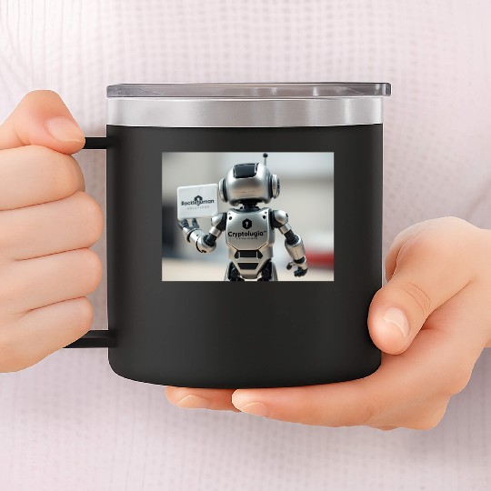Rocketman Robot 14oz Stainless Steel Tumblers