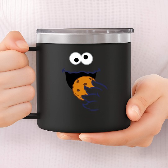 Sesame Street Costume Design Cookie Monster 14oz Stainless Steel Tumblers