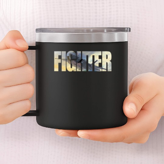Fighter F-35 Lightning II 14oz Stainless Steel Tumblers