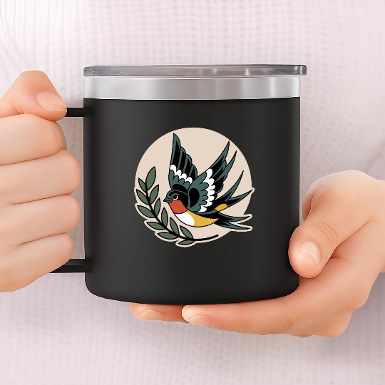 Angry Bird 14oz Stainless Steel Tumblers