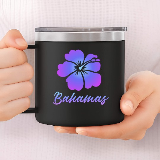 Bahamas Hibiscus 14oz Stainless Steel Tumblers