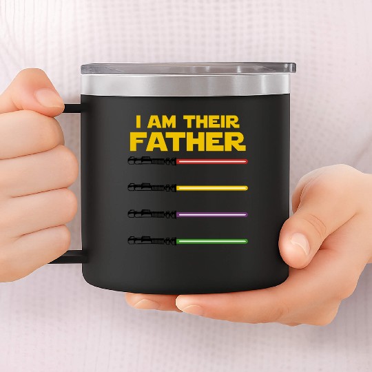I Am Their Father 14oz Stainless Steel Tumblers