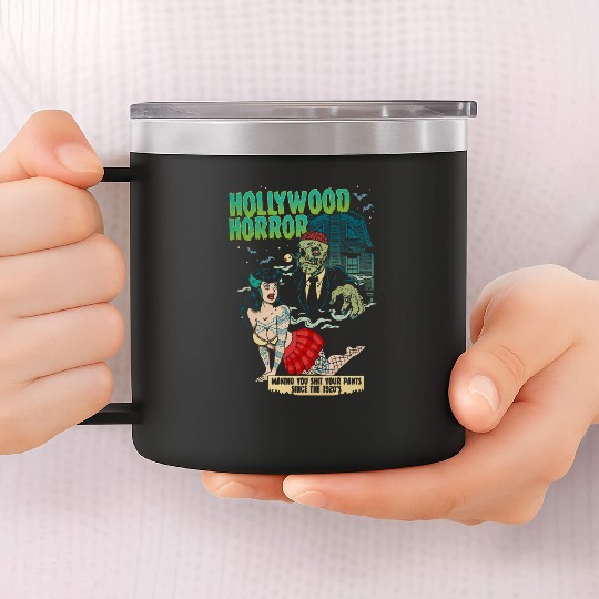 Hollywood Horror B-Movie Madness 14oz Stainless Steel Tumblers