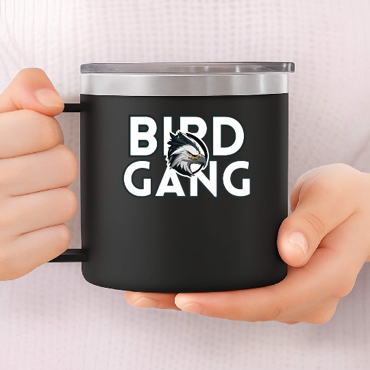 Eagle Head Bird Gang Logo Design 14oz Stainless Steel Tumblers
