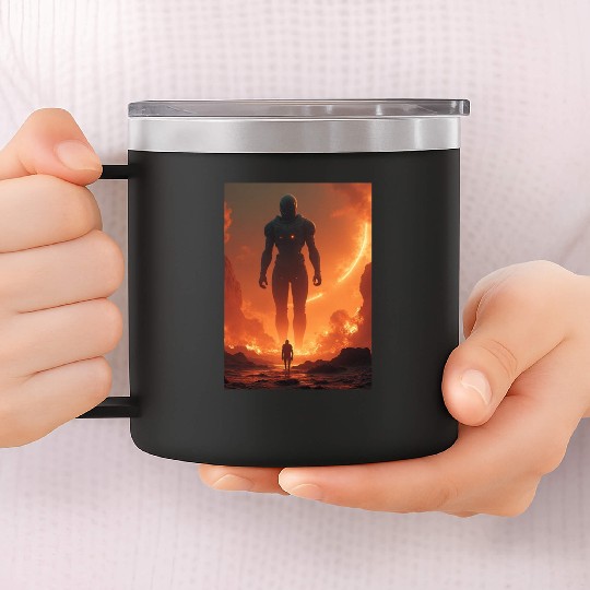 Giant Alien Overwatch Scene 14oz Stainless Steel Tumblers