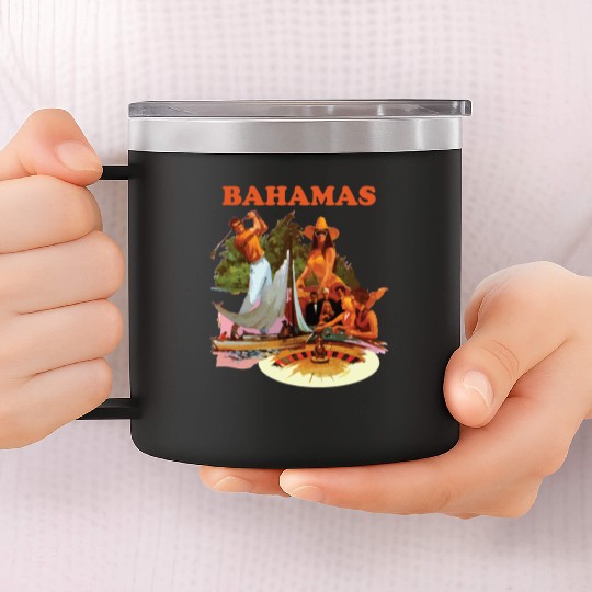 Bahamas, Collage 14oz Stainless Steel Tumblers