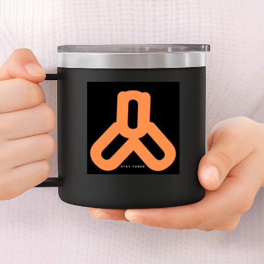 Black_Yellow_Graffiti_Streetwear_Clothing_Logo_ 14oz Stainless Steel Tumblers