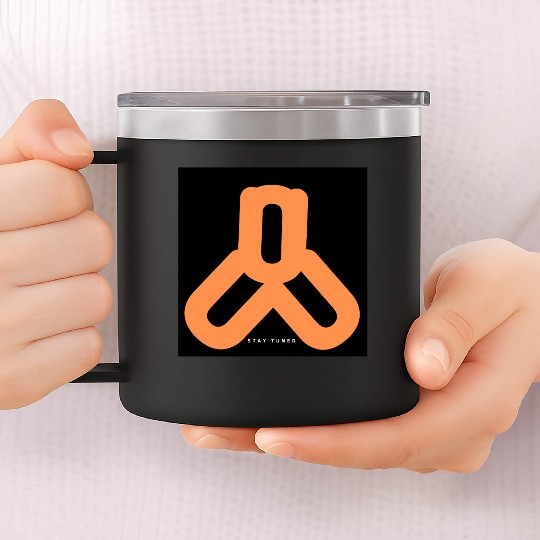 Black_Yellow_Graffiti_Streetwear_Clothing_Logo_ 14oz Stainless Steel Tumblers