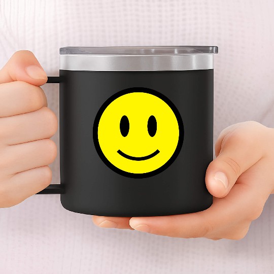 Smiley Face Icon 2c 14oz Stainless Steel Tumblers