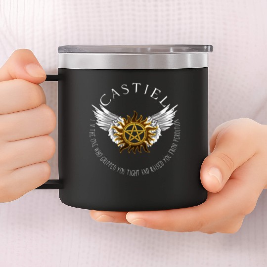 Castiel Protection Symbol 14oz Stainless Steel Tumblers