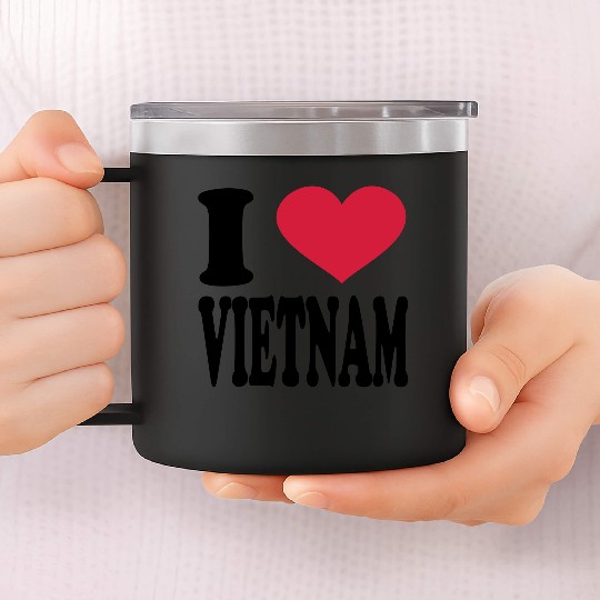i love vietnam 14oz Stainless Steel Tumblers