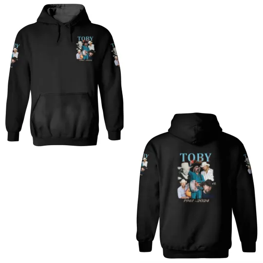Toby Keith RIP 1961-2024 Country Music 3D Hoodies, Toby Keith Music 3D Hoodies, Memorial 3D Hoodies