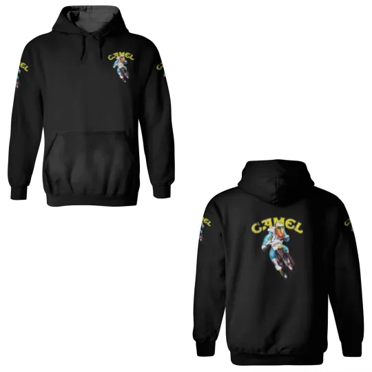 Joe Camel 3D Hoodies Joe Camel Dirt Bike Supercross Vintage AD Custom Graphic 3D Hoodies